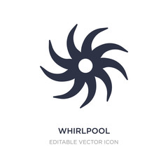whirlpool icon on white background. Simple element illustration from Nature concept.