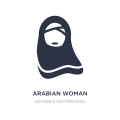 arabian woman icon on white background. Simple element illustration from Other concept.