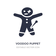 voodoo puppet icon on white background. Simple element illustration from Other concept.