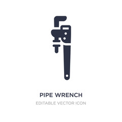 pipe wrench icon on white background. Simple element illustration from Other concept.