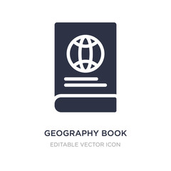 geography book icon on white background. Simple element illustration from Travel concept.