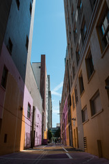 colourful downtown street