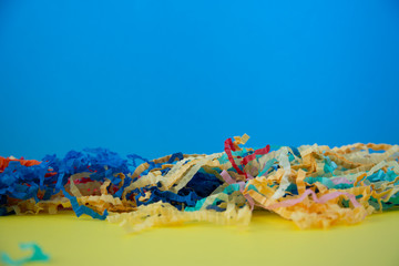 Naklejka premium A pile of colorful basket filler.