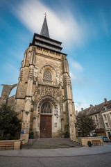 Fototapeta na wymiar Church of Neufchatel en Bray in Normandy region, France.