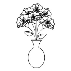 vase with flowers icon