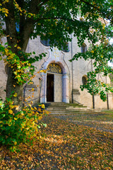 Fototapeta premium entrance of Maria Kreuz Church in Landsberg am Lech, Germany 4