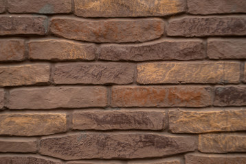 Background of dark brick wall pattern texture