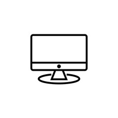 Monitor icon outline or line style vector illustration