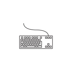 keyboard icon outline or line style vector illustration