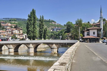 Bridge in Sarajevo, Bosnia and Herzegovina