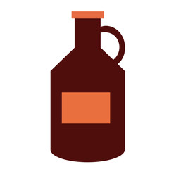 bottle flat illustration on white