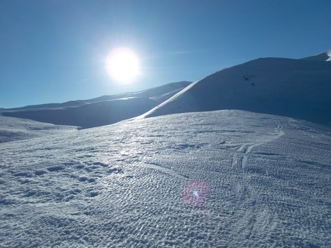 beautiful winter skiins season in sar planina in macedonia