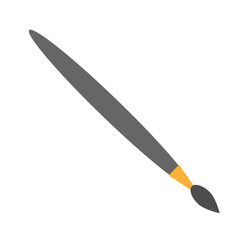 paint brush flat illustration on white