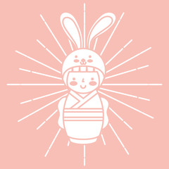 japanese kokeshi doll kimono