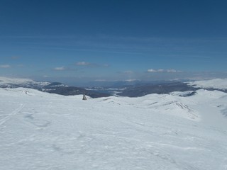 beautiful winter skiins season in sar planina in macedonia