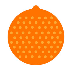 orange flat illustration on white