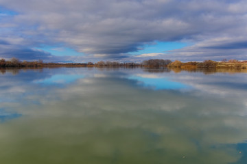 Fototapeta na wymiar River reflection