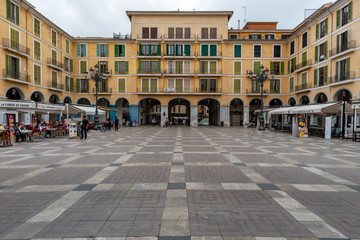 Naklejka premium Old town in Palma de Mallorca