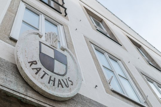 Das Rathaus in Hechingen in Baden-W&uuml;rttemberg, Deutschland