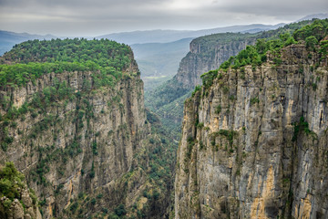 Amazing Tazi Canyon (Bilgelik Vadisi) in Manavgat, Antalya, Turkey. Great valley.