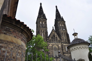 Obraz premium Church in Vysehrad, Prague, Czech Republic