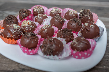 Homemade chocolate cake-pop