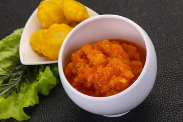 Zucchini squash caviar