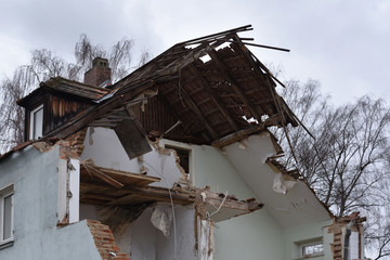 demolition of a house