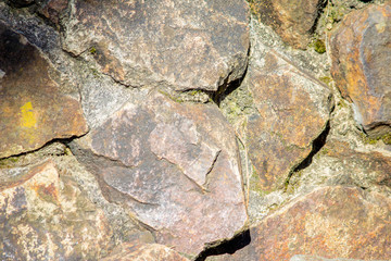 Texture of large brown stones.