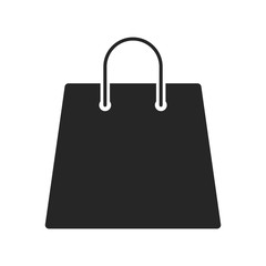 Shopping bag icon on white background, for any occasion