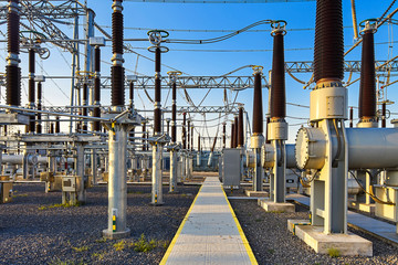 Large voltage boost transmission station for solar photovoltaic base