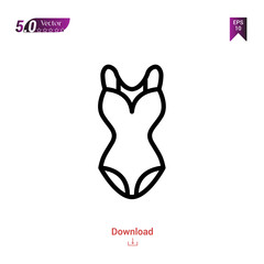 Outline swimsuit icon. idea icons vector isolated on white background. Popular icons for 2019 year. Graphic design, mobile application, logo, user interface. EPS 10 format vector
