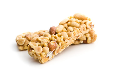 Sweet nut bars with honey.