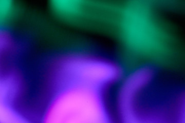 defocused and blurred colour leds