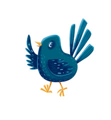 pajaro azul sin fondo