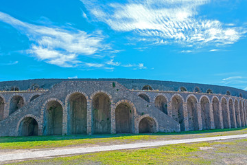 Amphitheatre of Pompeii at the ancient Roman city