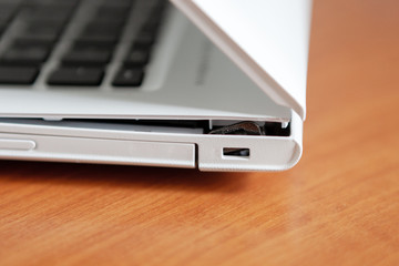 repair loop - hinge laptop. cracked laptop split case. computer equipment maintance service concept