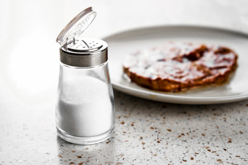 Steak with salt