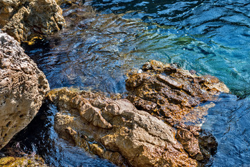 Fototapeta na wymiar Rocky Coast. Adriatic Sea