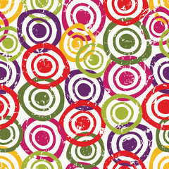 Seamless vector pattern with cute circles.