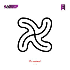 Obraz premium Outline loyalty icon isolated on white background. Popular icons for 2019 year. symbols-set. Graphic design, mobile application, logo, user interface. EPS 10 format vector