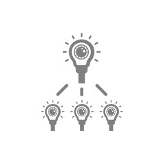 Appearance, aspect, design, eye, look, view, creative vision grey color icon