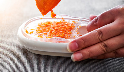 Radish-cured food for babies