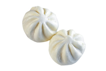 Chinese food buns white background