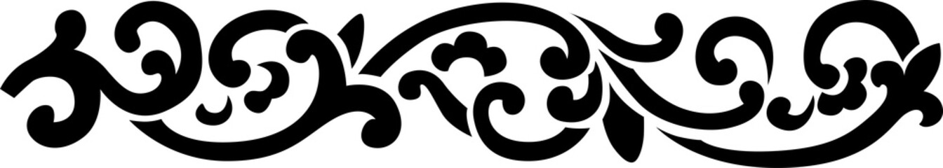 Flower stencil ornament