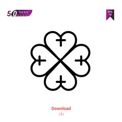 Outline gods-protection icon isolated on white background. Popular icons for 2019 year. symbols-set. Graphic design, mobile application, logo, user interface. EPS 10 format vector