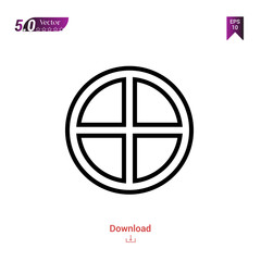 Outline earth icon isolated on white background. Popular icons for 2019 year. symbols-set. Graphic design, mobile application, logo, user interface. EPS 10 format vector