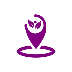 Appearance, aspect, design, eye, look, view, creative vision purple color icon
