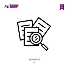 Outline search  icon. search icon vector isolated on white background. Best modern. Graphic design, mobile application, web-design icons 2019 year, user interface. Editable stroke. EPS10 format