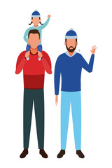 men and child avatar